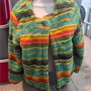 Colorful Striped Women's Jacket mp26